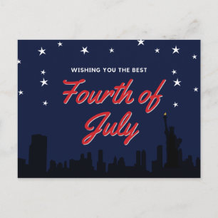 Wishing You The Best Fourth of July Postcard