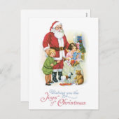 Wishing You the Joys of Christmas Holiday Postcard | Zazzle