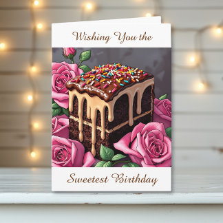 Wishing You the Sweetest Birthday | Cake Card