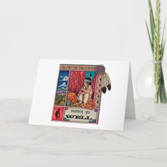 Wishing you WELL greeting card (Front)