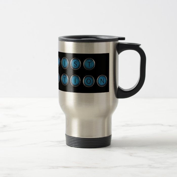 Wishlist Backspacer Type Travel Mug