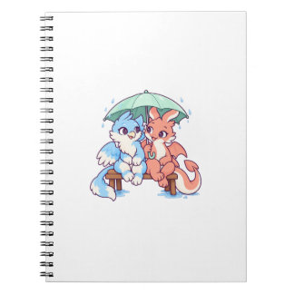 Wisp and Ember Shared Umbrella Cozy Notebook