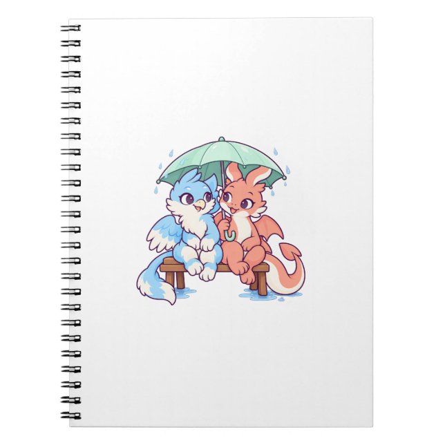Wisp and Ember Shared Umbrella Cozy Notebook (Front)