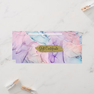 Wispy Ethereal Pastel Watercolor Gift Certificate Invitation