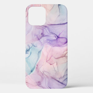 Wispy Ethereal Pastel Watercolor Inky Fantasy Glam iPhone 12 Case