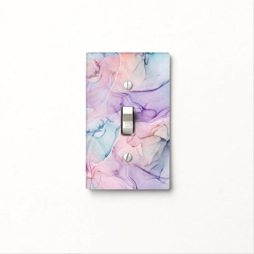 Wispy Ethereal Pastel Watercolor Inky Fantasy Glam Light Switch Cover