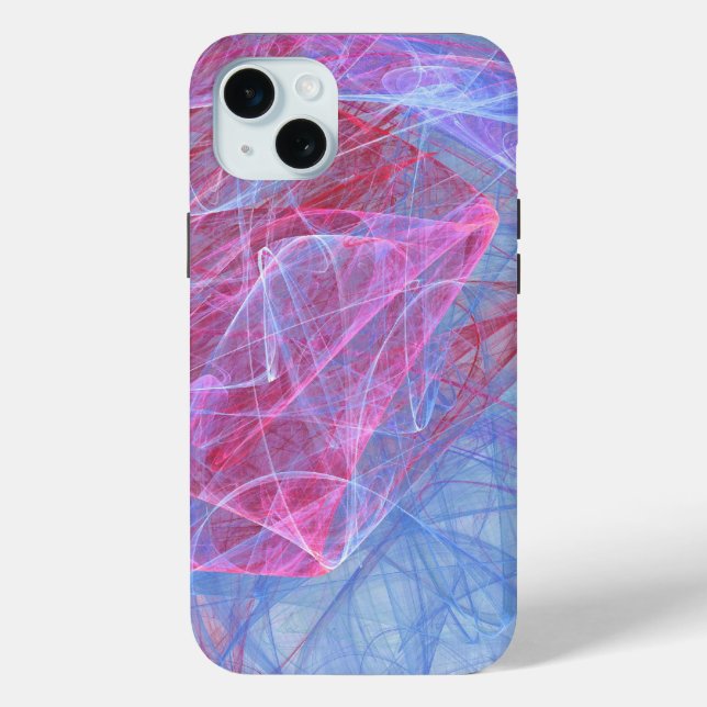 Wispy Fairy - Enchanting Abstract In Rose And Blue Case-Mate iPhone Case (Back)