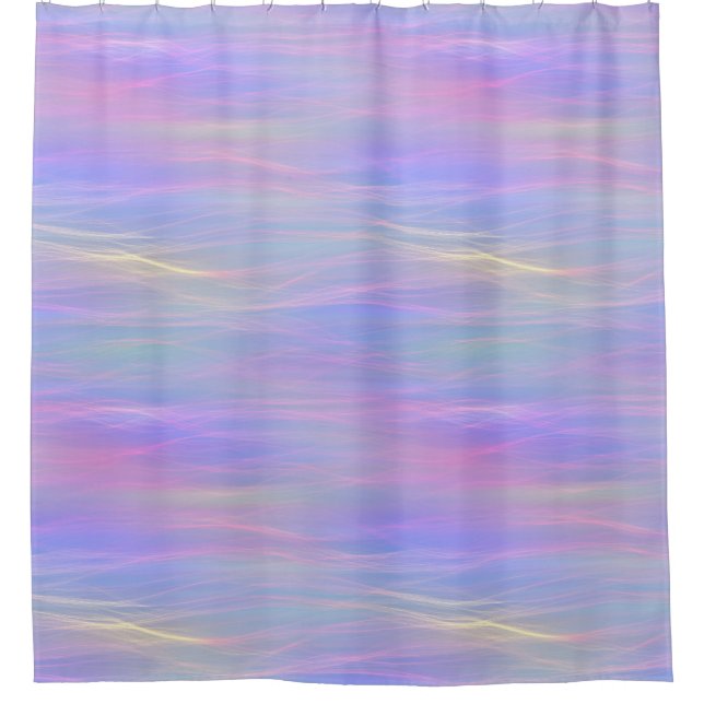 Wispy Rainbow Shower Curtain (Front)
