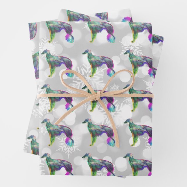 Wispy Silken Windhound  Wrapping Paper Sheets (In situ)