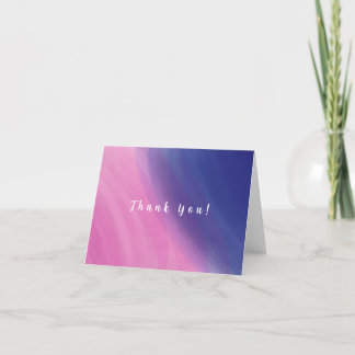 Wispy Watercolor Thank You Card