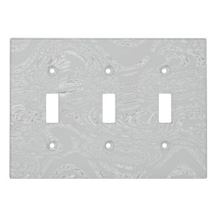 Wispy White Light Switch Cover
