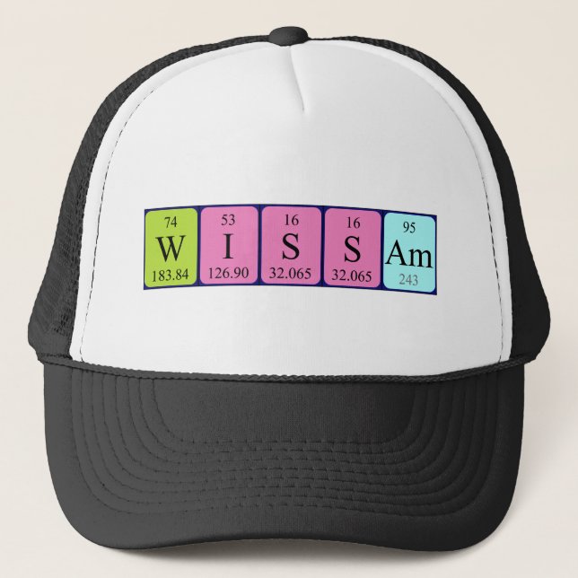 Wissam periodic table name hat (Front)