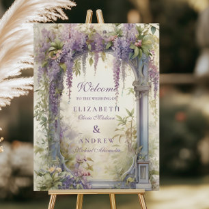 Wisteria Arch Botanical Wedding Foam Board