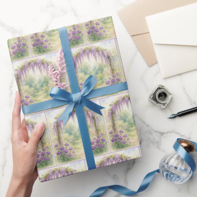 Wisteria Archway In a Summer Garden Wrapping Paper (Gifting)