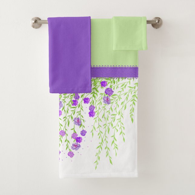 Wisteria Bath Towel Set (Insitu)