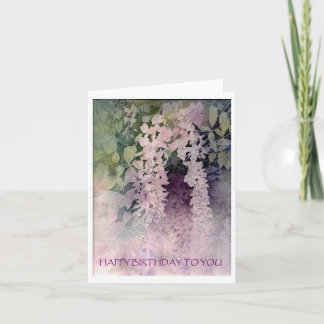 Wisteria Birthday Card