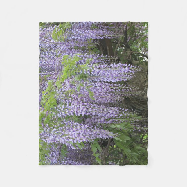 Wisteria Blanket for Lovers of Flowers (Front)