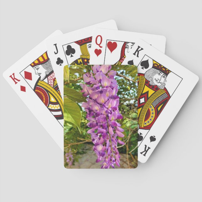 Wisteria Bloom Poker Cards (Back)