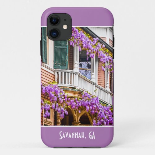 Wisteria Blossoms _ Savannah GA _ Travel Photo iPhone 11 Case