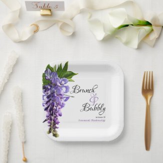 Wisteria Brunch Bubbly Bridal Shower On White