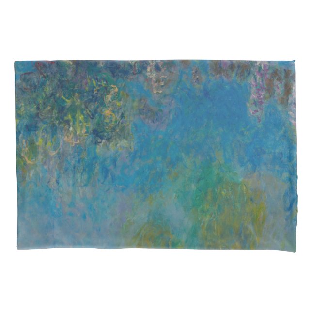 Wisteria by Claude Monet Pillow Case (Front)
