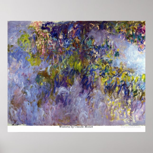 Wisteria by Claude Monet Poster (Front)