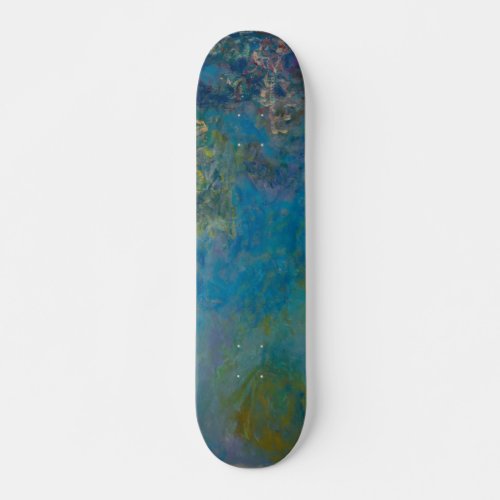 Wisteria by Claude Monet Skateboard