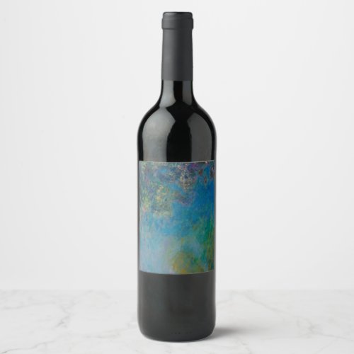 Wisteria by Claude Monet Wine Label