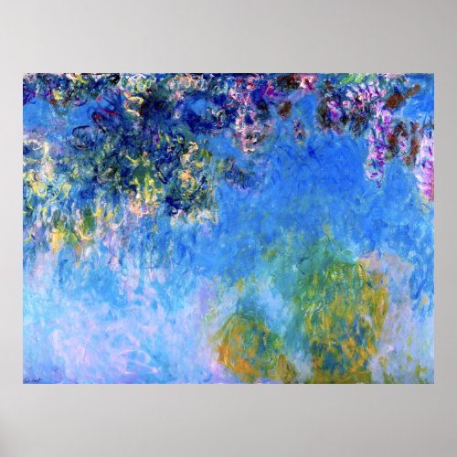 Wisteria by Impressionist Claude Monet Poster