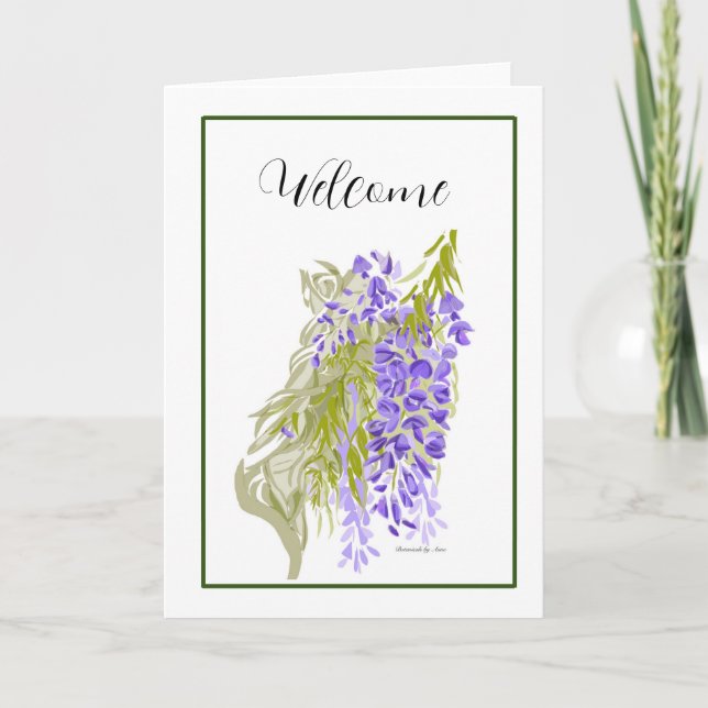 Wisteria card (Front)