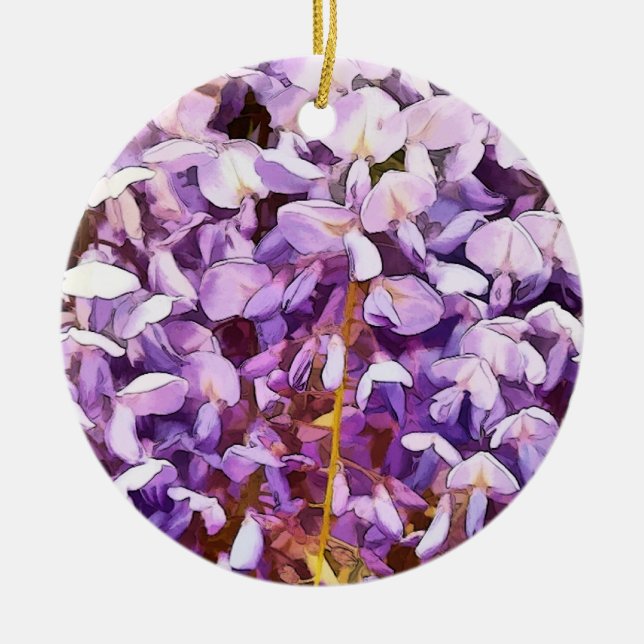 WISTERIA CERAMIC ORNAMENT (Front)