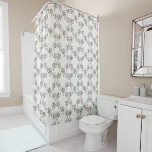 Wisteria Dream Floral Shower Curtain