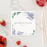 Wisteria Dusty Purple Watercolor Wedding