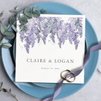 Wisteria Dusty Purple Watercolor Wedding