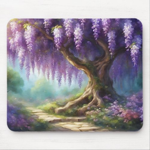 Wisteria Enchanted Garden Mouse Pad