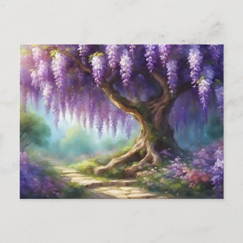 Wisteria Enchanted Garden Postcard