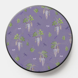 Wisteria, ferns, & Dragonflies PopSocket