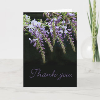 Wisteria Floral Thank You card
