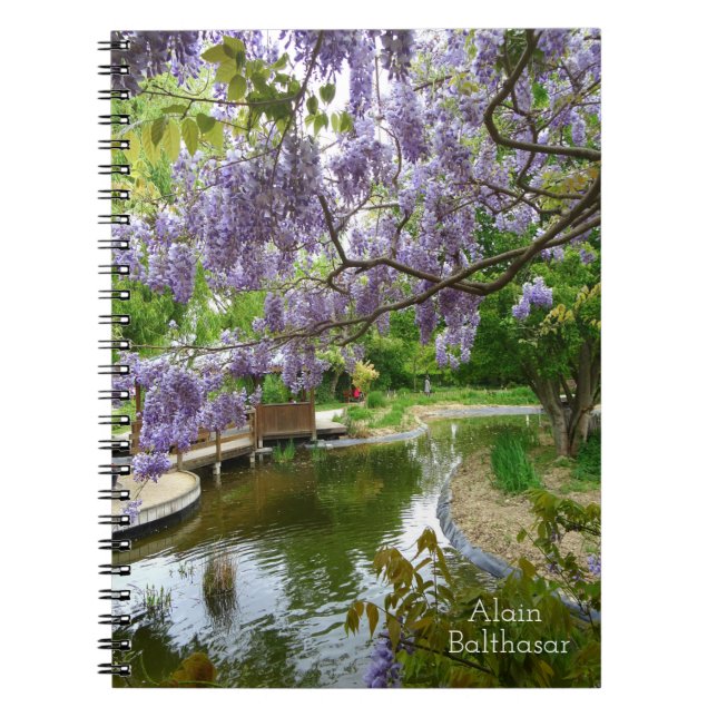 Wisteria flowers  notebook (Front)