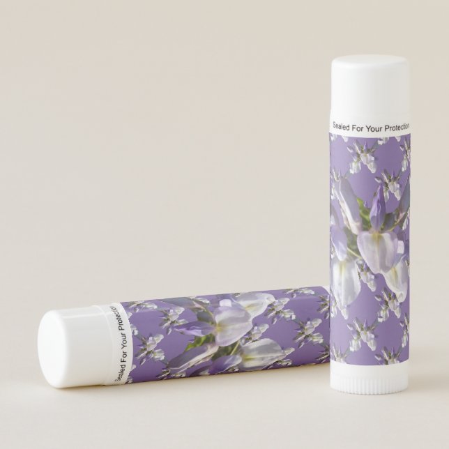 Wisteria Flowers Pattern Cust. Lip Balm (Front)