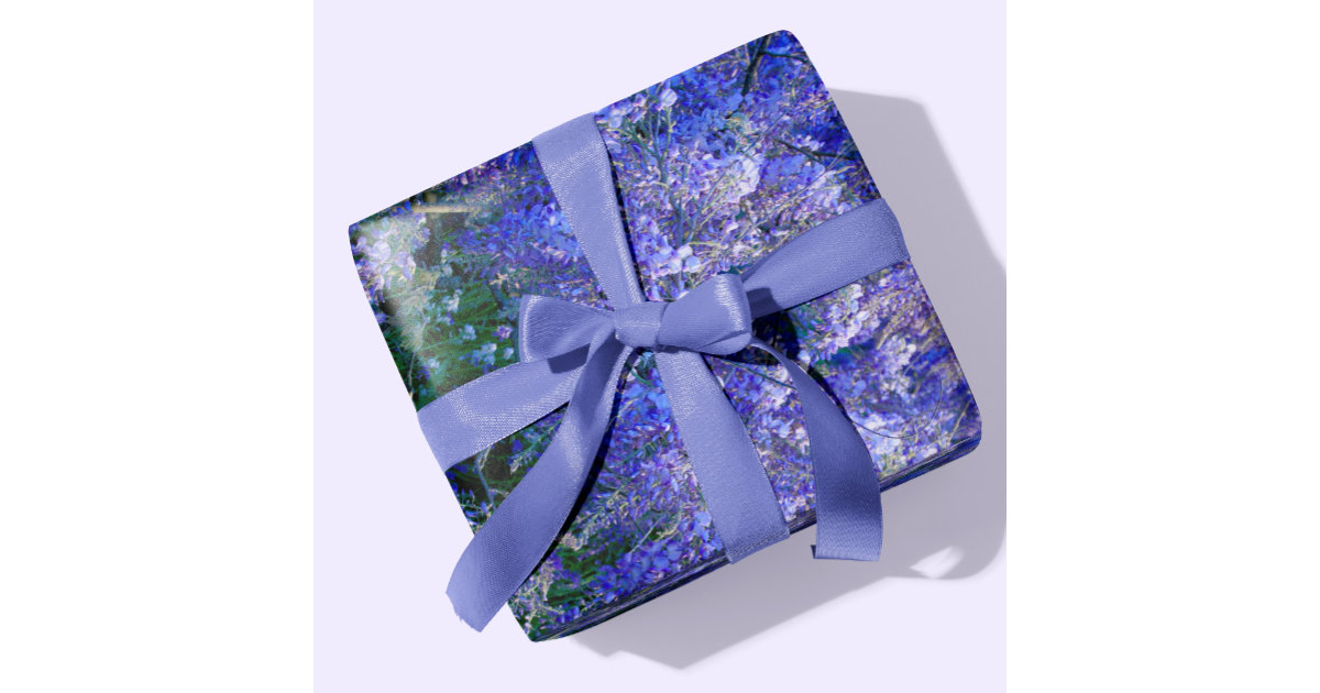 Solid color vivid violet purple wrapping paper, Zazzle