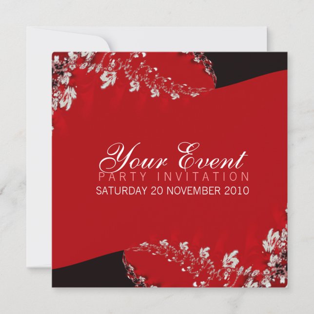 Wisteria Fractal Invitations (Front)