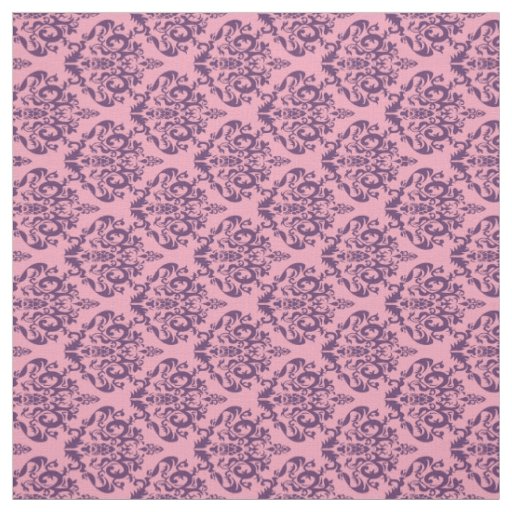 Wisteria Frosted Orchid Damask Fabric