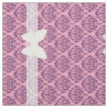 Wisteria Frosted Orchid Damask with Butterfly Fabric