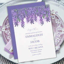 Wisteria Garden Romantic Purple Wedding