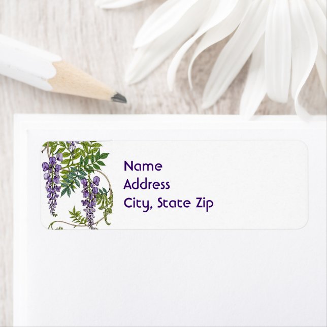 Wisteria Label (Insitu)