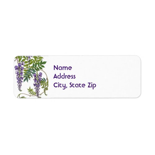 Wisteria Label