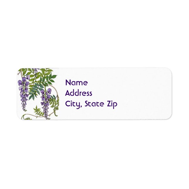 Wisteria Label (Front)