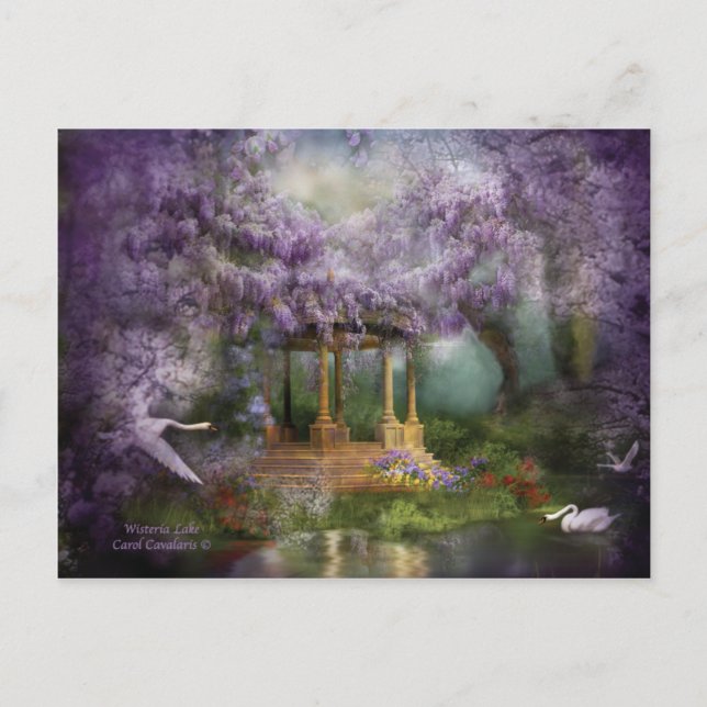 Wisteria Lake Art Postcard (Front)