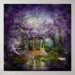 Wisteria Lake Art Poster/Print Poster